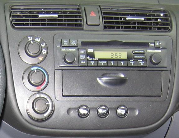 2005 Civic control panel