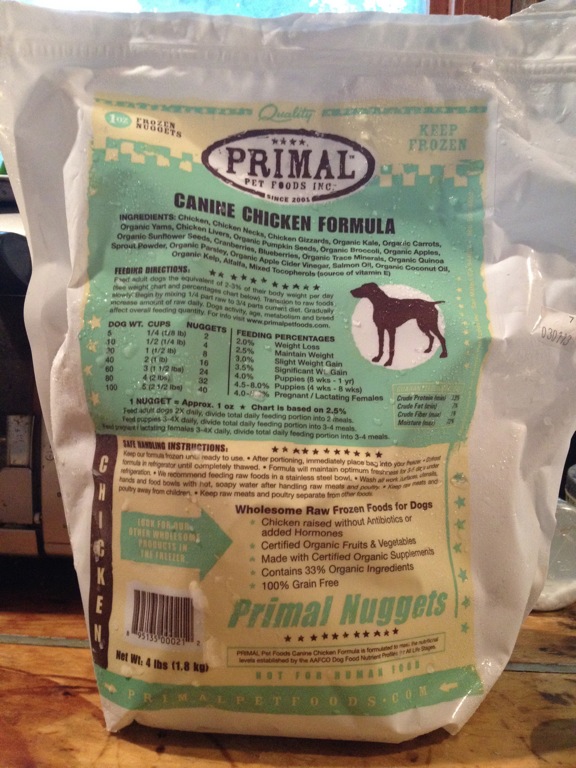 Primal Raw Frozen Dog Food