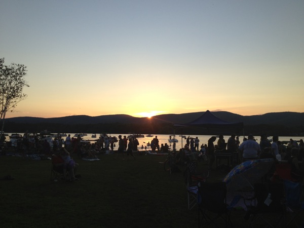 Sunset on Onota Lake